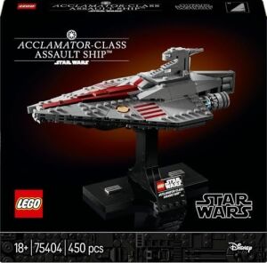 Acclamator Sınıfı Hücum Gemisi 75404 -  Seven Yetişkinler Için Koleksiyonluk Yaratıcı ve Keyifli Model Yapım Seti, Doğum Günü Hediyesi (450 Parça)