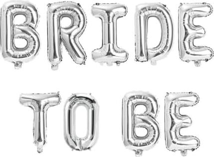 Patladı Gitti 16 Inç 40 cm Gümüş Bride To Be Folyo Balon