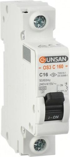 1 Adet Günsan 1X10A C Serisi 6ka Otomatik Sigorta OS3C160-1C10