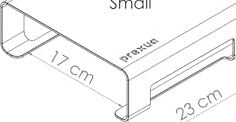 Prexua Riser Masaüstü Monitör Standı - Monitör Yükseltici (Siyah, Small)