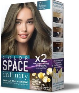 Space Infınıty Set Saç Boyası 7.1 Küllü Kumral