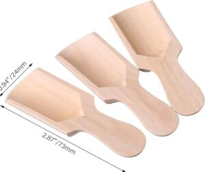 Ahşap Baharat Kaşığı, Doğal Ahşap Malzeme, 6,5x2,3 Cm, 6 Adet