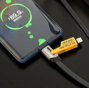 USB C Düz Örgülü Hasır Aaa Kalite 4 Ü 1 Arada 65/27 W 2 To 2 Flat Fast Wıre Cable Pd USB Type C Ios 4 Lü Şarj Kablosu ve Veri Aktarım Data Kablo Tüm Cihazlar Için Geniş Uyumluluk Hayat Kurtarır