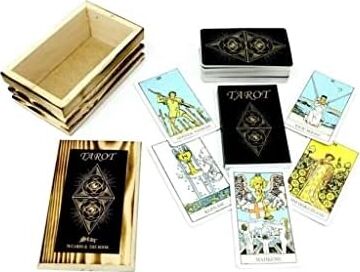 Star Oyun Aletleri Tarot Oyun Kartı Ahşap Kutulu