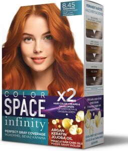 Space Infınıty Set Saç Boyası 8.45 Tarçın Bakır