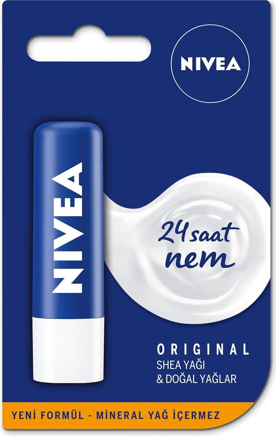 Original Care Dudak Bakım Kremi (4,8 Gr), 24 Saat Nem, Shea Yağı ve Doğal Yağlar, Gün Boyu Yumuşacık Dudaklar