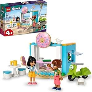 Donut Dükkanı 41723-4 Yaş ve Üzeri Çocuklar Için Liann ve Leo Mini Bebekleri Içeren Oyuncak Yapım Seti (63 Parça)