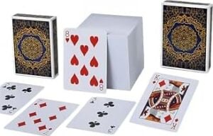 Mavi Jumbo Boy Pvc Plastik Su Geçirmez Iskambil Poker Oyun Kağıdı RD61MV