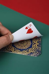 Mavi Jumbo Boy Pvc Plastik Su Geçirmez Iskambil Poker Oyun Kağıdı RD61MV
