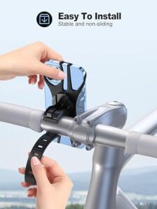Bisiklet Için Silikon Telefon Tutucu, 360 Derece Dönebilen, Tüm Telefonlarla Uyumlu, Güvenli ve Esnek Tutuş, Dayanıklı Açık Hava Aksesuarı