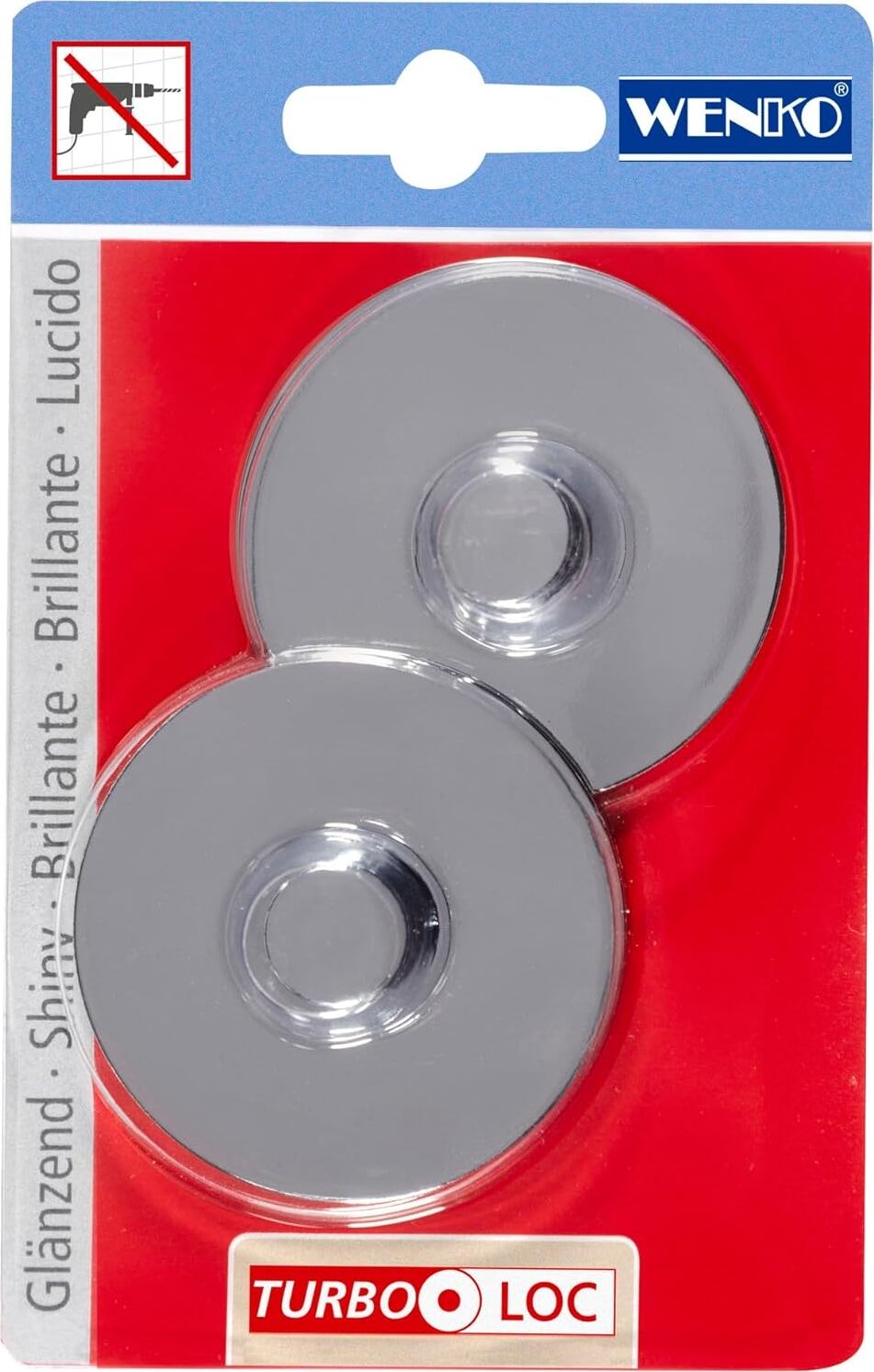 Turbo-Loc® Adaptörü Delmeden Sabitleme Için Krom