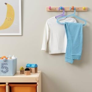 Bagıs Çocuk Elbise Askısı, Karışık Pastel Renkler, 24'lü Set