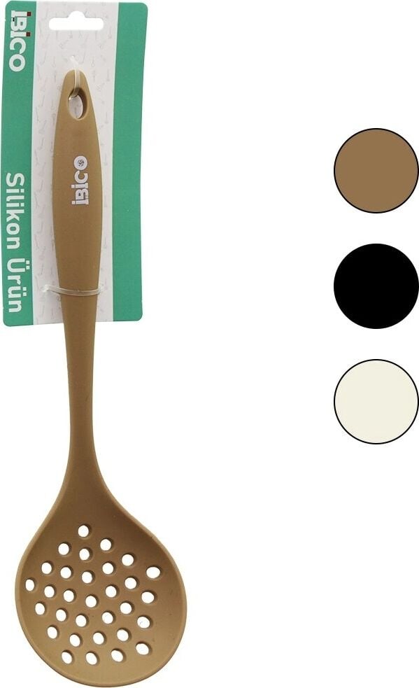 Silikon Kevgir - 28.5 cm Boyut - Renkli Silikon Saplı