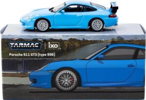 Tarmac Works 1/64 Porsche 911 Gt3 (Type 996) Light Blue