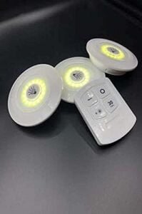 Uzaktan Kumandalı Yapışkanlı 3'lü LED Spot Lamba