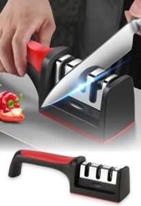 Profesyonel Bıçak Bileyici 3 Açılı Elmas Seramik Tungsten Çelik El Bıçakları Bileme