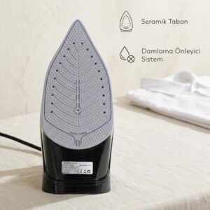 Buharlı Ütü Damlama Önleyici Sistem, Dikey Ütüleme, Yeşil, 2600 Watt, CU-3328 Apex