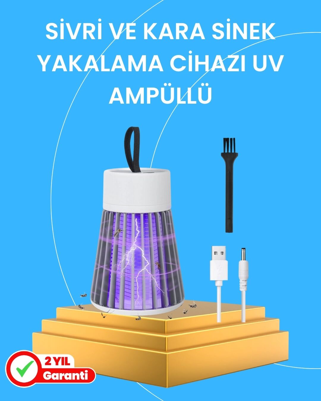 Çocuk ve Evcil Hayvan Dostu Sivrisinek Yakalama Lambası