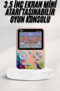 3 Inç Ekran 500 Oyunlu Game Box Mini Taşınabilir Oyun Konsolu