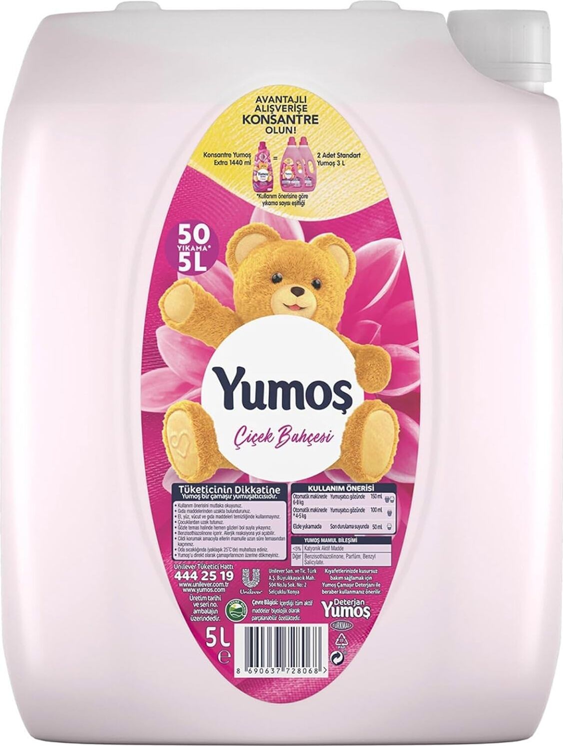 Çiçek Bahçesi Yumuşatıcı 50 Yıkama 5 Lt