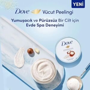 Vücut Peelingi Macadamia Fındığı ve Pirinç Sütü 225 ml Beyaz