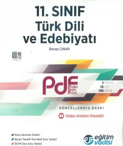Eğitim Vadisi 11. Sınıf Türk Dili ve Edebiyatı Güncel Pdf Planlı Ders Föyü