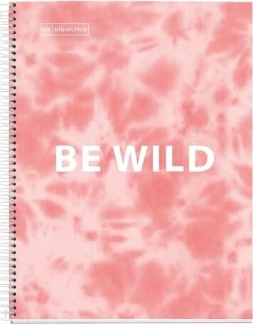 Mr Defter-Nb A5 120 Kareli 90GR Batık Pembe Spiralli