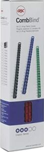 Gbc Combbind Ciltleme Spiralleri, A4 Uzunluk, Siyah, 14 mm Spiral, 100&APOS;LÜ Paket, 4028178