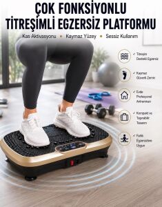 Evde Spor Için Titreşimli Plate Fitness Platformu Yeni Nesil