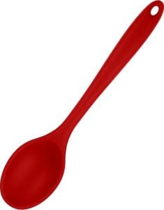Silikon Mutfak Kaşığı, Isıya Dayanıklı (Kırmızı)