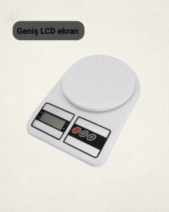 10 kg Kapasiteli LCD Ekranlı Dijital Mutfak Tartıs