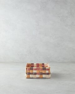 Modern Square Kağıt Ip Sepet Kahve