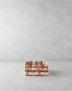 Modern Square Kağıt Ip Sepet Kahve
