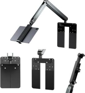 Profesyonel iPad ile Uyumlu Tablet 12.9 Inçe Kadar Uyumlu Telefon Tutucu Yüksekliği Ayarlanabilir Kol ve Kendinden Açısı Ayarlanabilir 3 Eklemli 360 Derece Siyah Renk P96T (P96T)