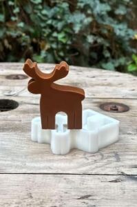 Geyik 2d Mum Kalıbı (Silikon) (1 Adet)
