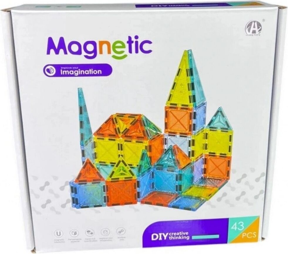 Magnetic Tiles 5.5 cm 43 Parça