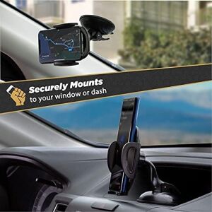Scosche Suhwd-Xces0 Select Vantuzlu Telefon Tutucu, Araç Için, Ayarlanabilir Kilitleme Kolu, Hızlı Açma Düğmesi, Siyah
