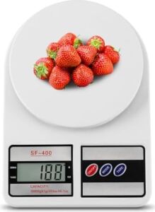 Dijital Mutfak Terazisi 22LB/10KG Kapasite, Oz/g Üniteli Paslanmaz Çelik Gıda Ölçeği | Değiştirilebilir Usb-C ve Pil Gücü | Yemek Hazırlama, Yemek Pişirme, Pişirme Için Ideal