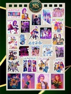 Kpop Demon Hunter Sticker Seti – 25’li | 3-5 cm | Suya Dayanıklı, Araba–laptop–defter Etiketleri