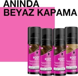 Root Retoucher Beyazları Anında Kapatan Sprey Boya Siyah 120 ml