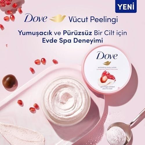 Vücut Peelingi Nar Çekirdeği ve Shea Yağı 225ML Beyaz