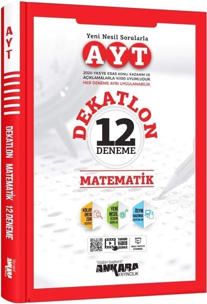 Ankara Ayt Dekatlon Matematik 12 Deneme Sınavı