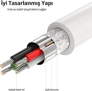 USB To USB Data ve Şarj Kablosu 1 Metre