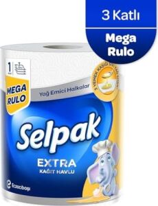 Yağ Emici Kağıt Havlu 1 Dev Rulo (1=3)