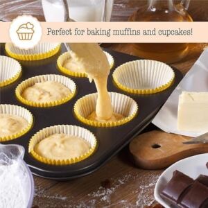 Muffin Kek Kabı ve Cupcake Fırın Tepsisi – Yapışmaz Metal Hamur, 12 Gözlü Muffin Kabı, Cup Cake Pişirme Tepsisi, Fırın Uyumlu Kek Kalıbı Yüksek Sıcaklığa Dayanıklı
