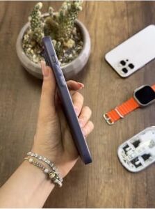 Süper Ince Mat Ultra Thin Silikon Kılıf Mor iPhone 14 Pro Max ile Uyumlu
