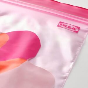 Istad Kilitlenebilir Buzdolabı Poşeti, Pembe-Turuncu, 2,5 Lt ve 1,2 Lt, 50 Adet