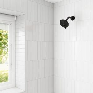 Pfister Evrensel Duş Başlığı, Duş Kolu Dahil Değil, 5 Fonksiyonlu, 1,75 Gpm, Mat Siyah Kaplama, 015WS2UT01B