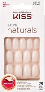 Kiss Salon Naturals Yapıştırıcılı Takma Tırnak