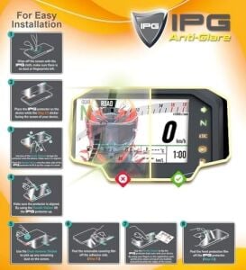 Vespa 2015-2024 Primavera 150 Gösterge Paneli Için Ipg Anti-Glare Parlama Önleyici Mat Ekran Koruyucu